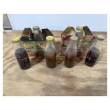 6 Vintage Welch's Grape Juice Bottles w/ 2