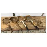 Pair of 1920s Women's Wood Dumbbells, 4 Vintage