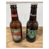 2 Approx. 14' Tall Collectible Budweiser Bottles