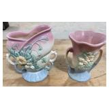 2 Vintage Hull Pottery Wildflower Pattern Vases