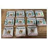 11+/- Oklahoma License Plate Ashtrays