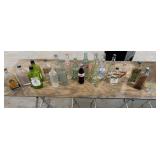 20+/- Vintage Bottles, 1 Collectible Glass