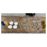 Punch Bowl w/ 7+/- Cups, Shot Glasses, Beer