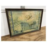 George Washington Framed Picture Approx.