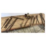 8+/- Blacksmith Tools, Metal Tin Snips Approx.