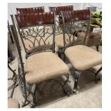 4 Dining Chairs, 1 Broken Dining Chair