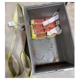 5+/- Polyester Lifting Slings, Plastic Parts Tote