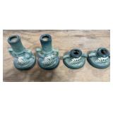 4 Vintage Roseville Pottery Freesia Pattern