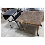 Vintage Industrial Metal Rolling Typewriter Table