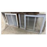 3 Sets of Single Panel Top & Bottom Windows