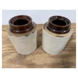 2 Crock Jars