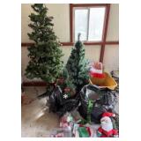 3 Christmas Trees, Ornaments, Tree Skirt,