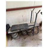 Exercise Bench, Weights