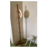 Broken Wicker Table, Wood Hall Tree