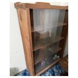 Vintage Wooden Bookcase or Display Cabinet
