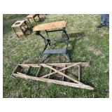 Black and Decker work mate, 6ft wood a frame