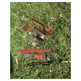 Small drawbar and hitch pieces