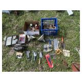 Battery cell tester, sander, tubing cutter, misc.