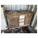 Wooden buffet and cabinet