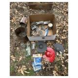 Brackets, hardware, nails, grinder covers