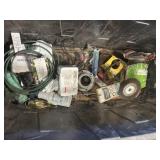 Extensions cord, large tote, safety kit