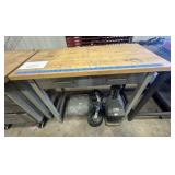 Workbench: metal & wood, 47"x38"x2