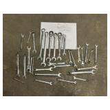 Assorted metric wrenches