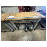 workbench:metal & wood, 47' x 38' x 2' w/2 drawers