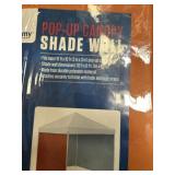 Pop-up canopy shade walls (4), and pole carriers
