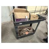 Heavy duty portable plastic tool cart