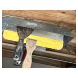 trowels, pan and stand