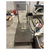 rolling metal cart  32' x 19 1/2'