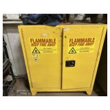 Chemcab metal storage storage unit with contents