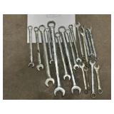Assorted metric wrenches