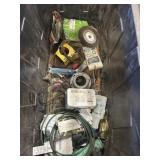 extensions cord, large tote, and safety kit