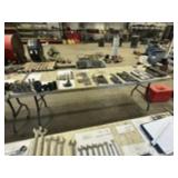 white folding tables (3) 8' x 30: x 29'