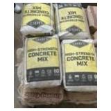 Pallet of concrete mix: 60lb (4), 80 lb (14)
