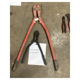36' bolt cutters, 18' bolt cutters