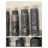 1/2' drive impact sockets rail #1 7/16-1 1/4