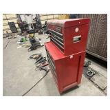 Craftsman metal toolbox on casters
