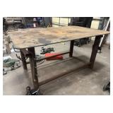 Iron worktable without vice 48" x 76"