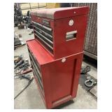 Craftsman metal toolbox on casters