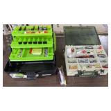 2 Tackle Boxes, Weights, Bobbers, Hooks,