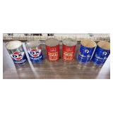 2 DX Motor Oil Cans (Empty), 2 Kendall Motor Oil
