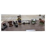 7+/- Empty Ezra Brooks Decanters