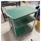 Vintage 3-Tier Metal Rolling Cart