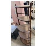Vintage Bamboo Corner Shelf