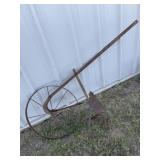 Vintage Walk Behind Push Plow