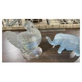 Iridescent Turkey, Blue Frosted Elephant