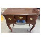 3-Drawer Wood Console Table
